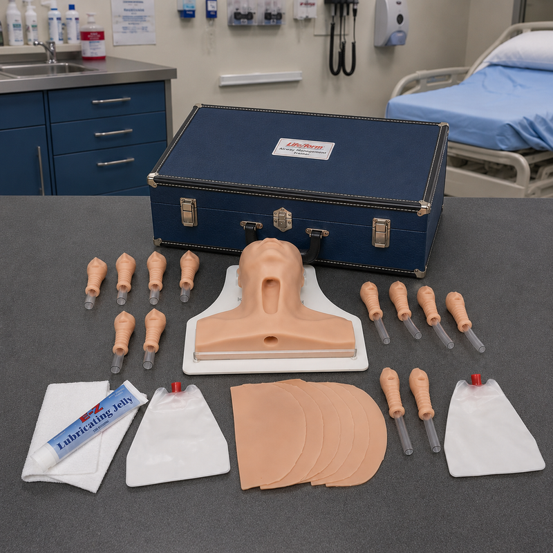 Tải hình ảnh vào trình xem Bộ sưu tập, Da cổ mô phỏng Cricothyrotomy, Bộ 6 chiếc