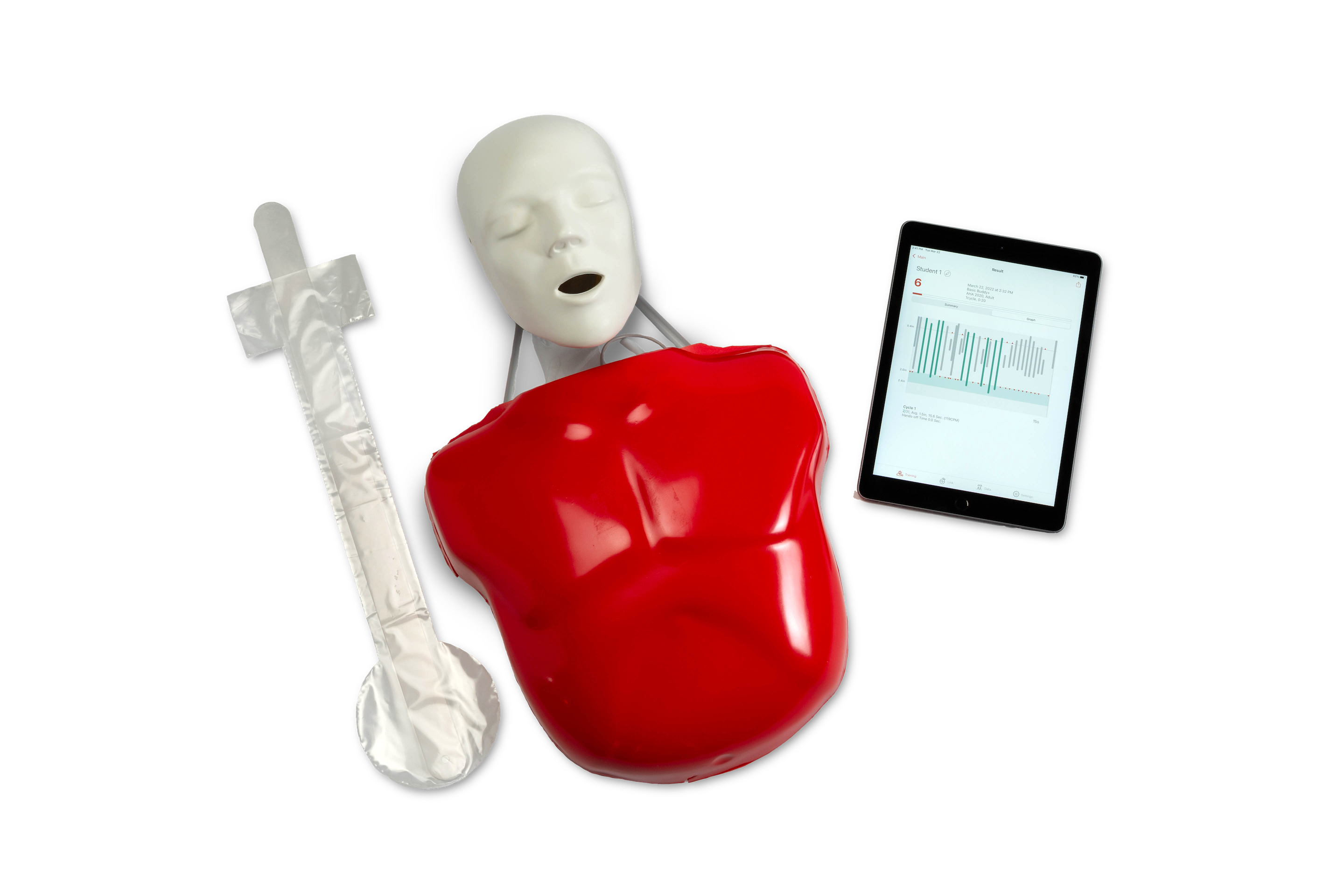 Basic Buddy®+ Powered by Heartisense® CPR Manikin – Nasco Healthcare