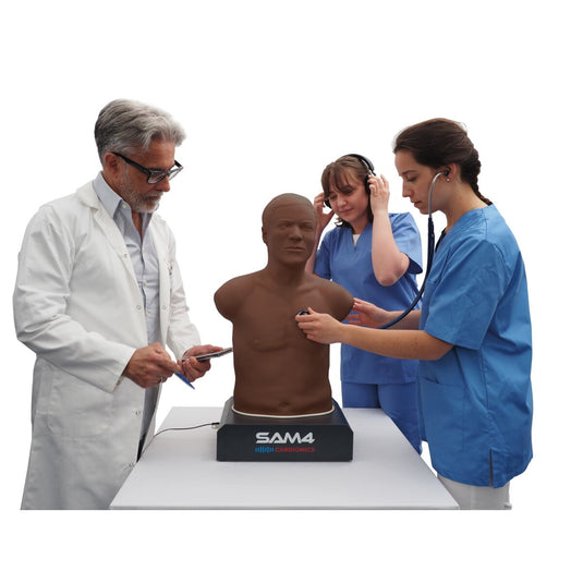 SAM4 Plus Auscultation Manikin, Dark [SKU: 1025099]