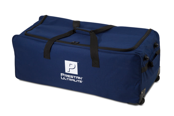 Blue Deluxe Carry Bag on Wheels with Retractable Pull Handle [SKU: PR00146]