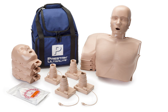 Prestan Ultralite Manikin with CPR Feedback, 4-Pack (Medium Skin) [SKU: PR00043M]