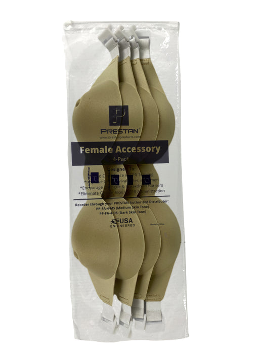 Prestan Female Accessory, Medium Skin, 4-Pack [SKU: PR00049M]