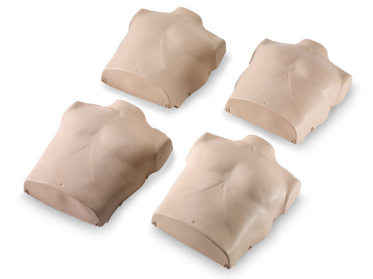 Prestan Professional Adult Manikin Torso Skin, 4-Pack (Medium Skin) [SKU: PR00101M]