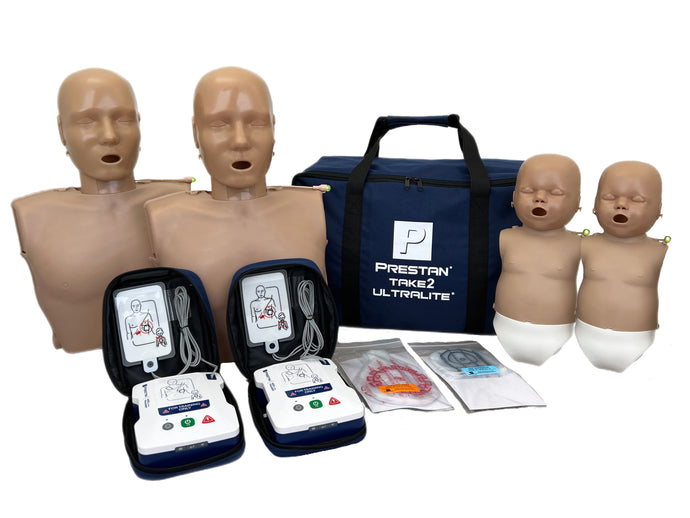 Prestan TAKE2 Ultralite Kit with CPR Feedback (Dark Skin) -  English/Spanish Languages [SKU: PR00046D]