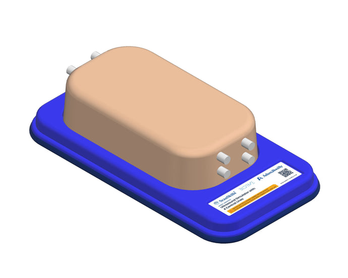 Ultrasound Simulator with 4 Central Lines