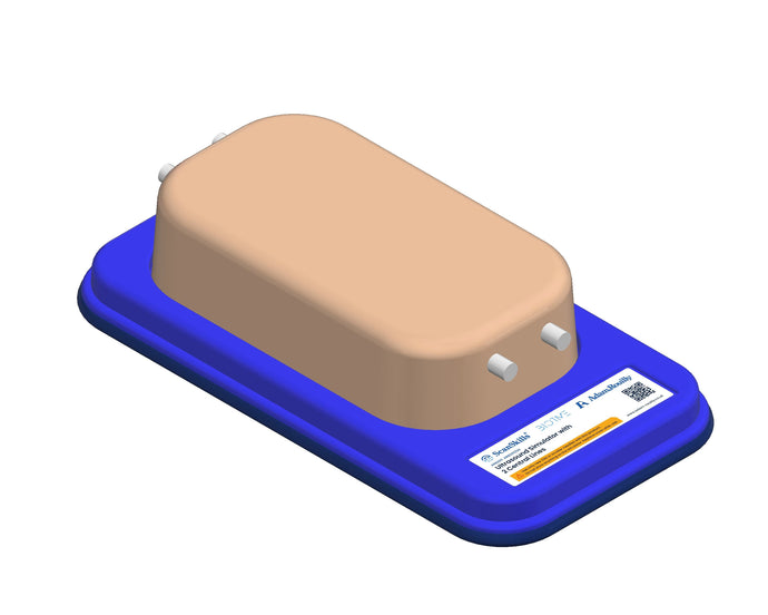 Ultrasound Simulator with 2 Central Lines