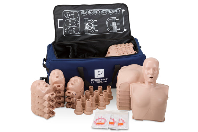 Prestan Ultralite Manikin without CPR Feedback, 12-Pack (Medium Skin) [SKU: PR00023M]