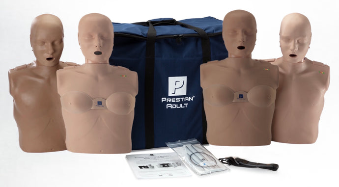 Prestan Professional Adult Manikin Diversity Kit with CPR Feedback, 4-Pack [SKU: PR00065]