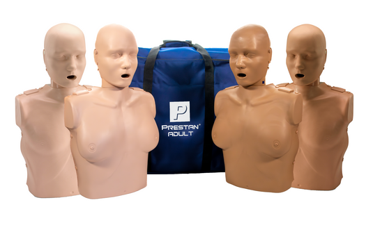 PRESTAN Professional Adult and Female Manikin with CPR Feedback, 4-Pack (Diversity kit) [SKU: PR00162]