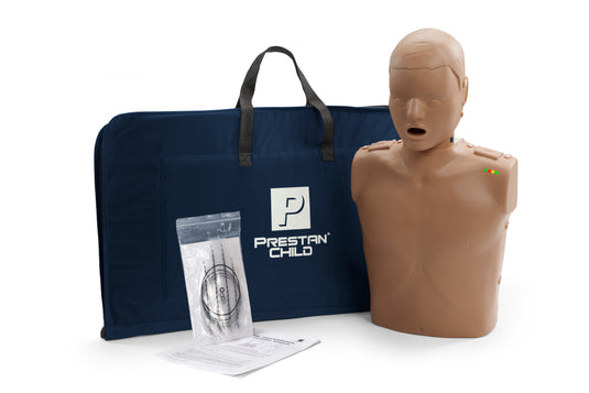 Prestan Professional Child Manikin with CPR Feedback (Dark Skin) [SKU: PR00015D]