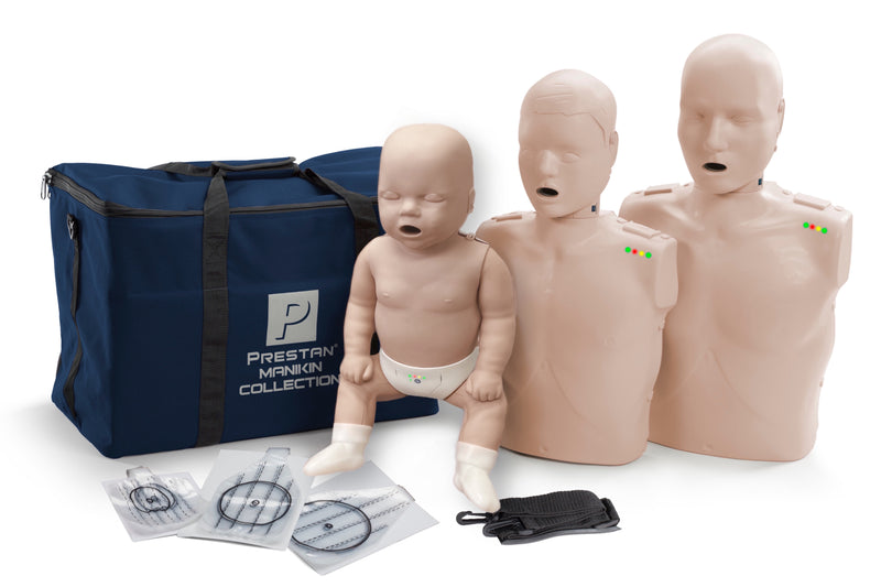 Carregue imagem no visualizador da galeriaPrestan Professional Manikin Collection with CPR Feedback (Medium Skin) [SKU: PR00016M]
