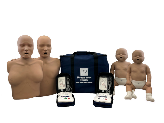 PRESTAN TAKE2 Kit dengan Umpan Balik CPR (Kulit Gelap) [SKU: PR00160D]