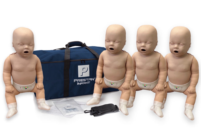 Prestan Professional Infant Manikin with CPR Feedback, 4-Pack (Medium Skin) [SKU: PR00022M]