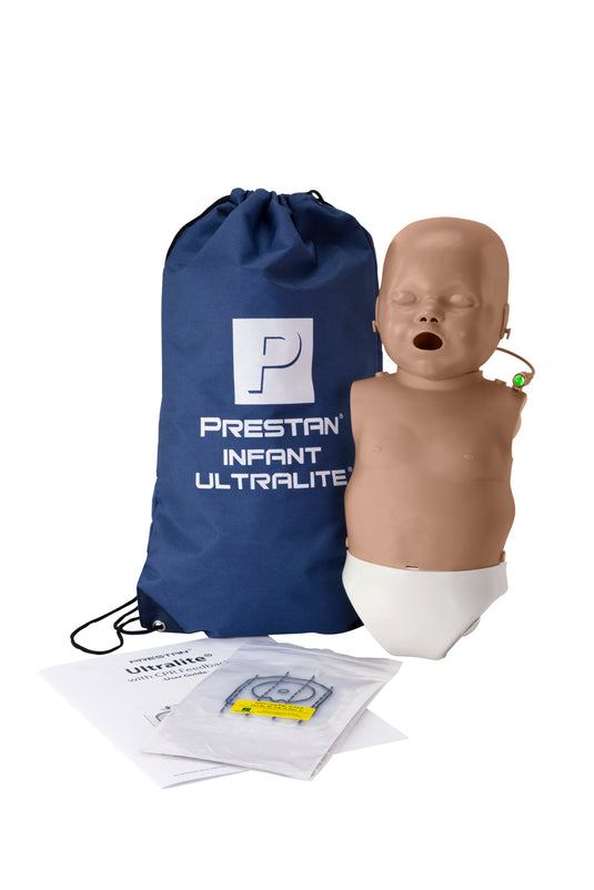 Prestan Infant Ultralite Manikin with CPR Feedback, Single (Dark Skin) [SKU: PR00044D]