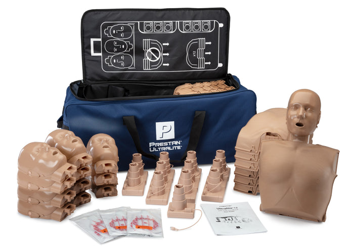 Prestan Ultralite Manikin without CPR Feedback Diversity Kit, 12-Pack [SKU: PR00079]