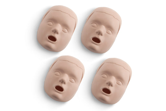 Prestan Professional Child Manikin Face Skin, 4-Pack (Medium Skin) [SKU: PR00105M]