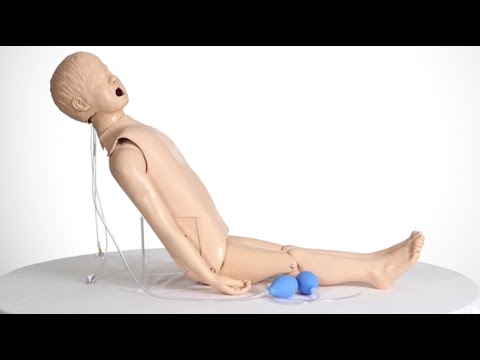 Load and play video in Gallery viewer, Life/form® Basic Child CRiSis™ Manikin with Advanced Airway Management [SKU: LF03665]
