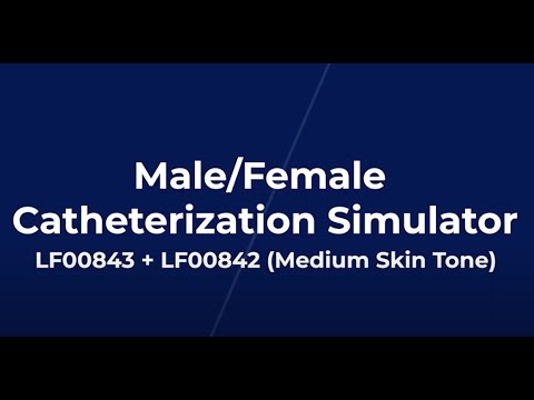 Load and play video in Gallery viewer, Male/Female Catheterization Simulator - Light Skin Tone [SKU: LF00843]
