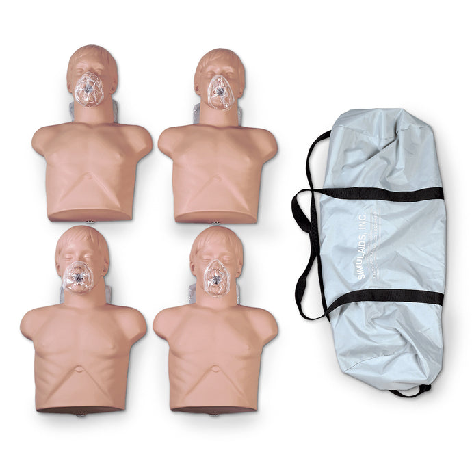 Lot de 4 mannequins Sani pour adulte économique avec sac de transport