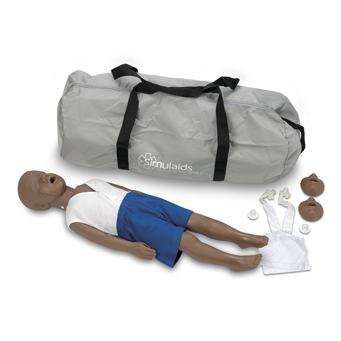 Kyle 3 Year Old CPR Manikin with Carry Bag - Dark [SKU: 100-2951 B]