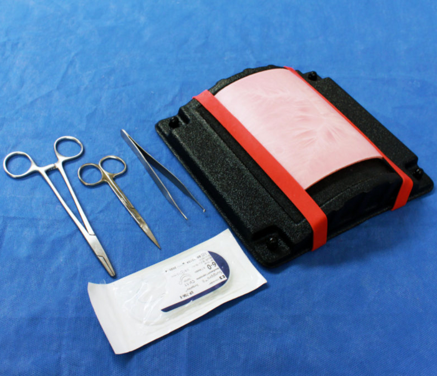 Skin Suturing Kit - LifeLike Double Layer Skin - Thick Fat