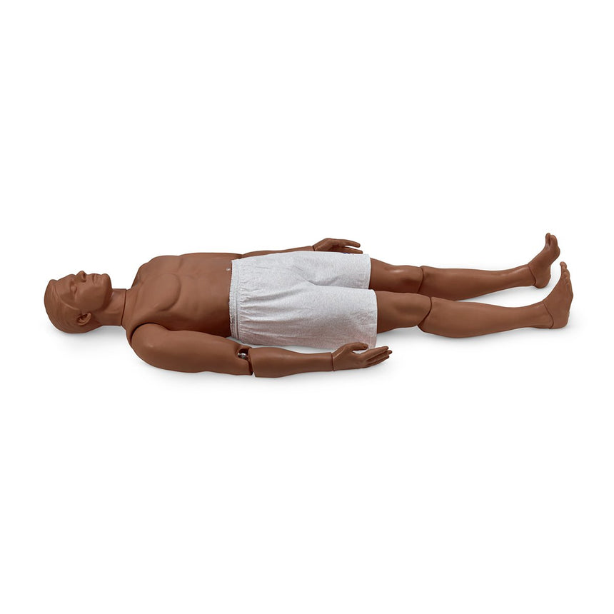 Simulaids,Rescue Randy Combat Challenge 145-lb. Weighted Adult Manikin - 55 in. L x 27 in. W x 13 in. D - Dark