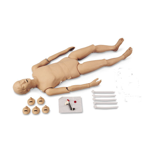 Full Body CPR/Trauma Manikin with Electronic Console Box - Light [SKU: 100-2725]