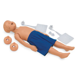 Simulaids,Sani-Baby CPR Manikins - Pack of 4 - Dark
