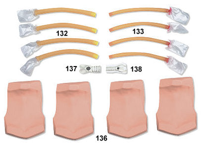 Adult Cricothyrotomy Simulator Replacement Airway With Lung (4 Pk.)