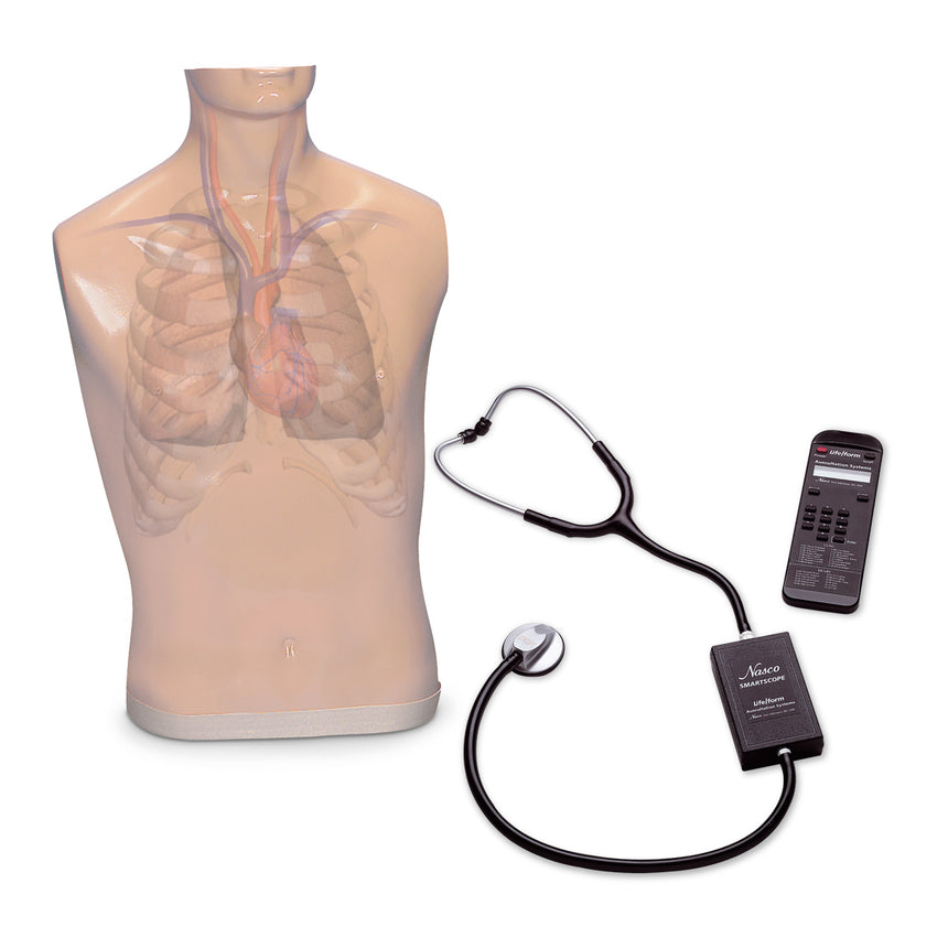 Life/form® Advanced "Airway Larry" Torso with Defibrillation Features, ECG Simulation, and AED Training [SKU: LF03969]