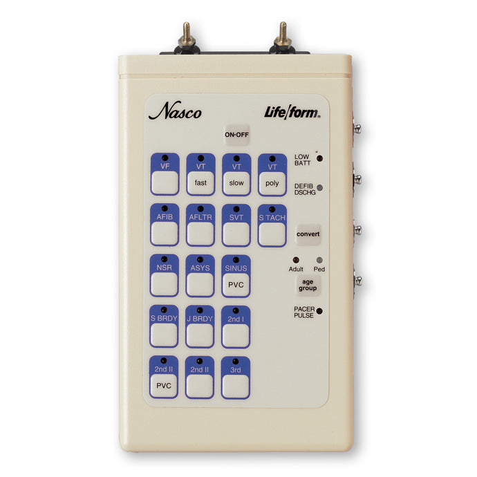 Simulador de ECG interactivo Life/form® con postes