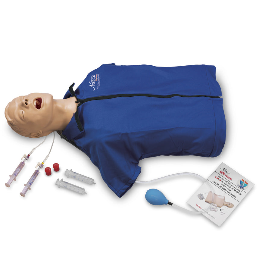 Life/form® Advanced "Airway Larry" Torso with Defibrillation Features, ECG Simulation, and AED Training [SKU: LF03969]
