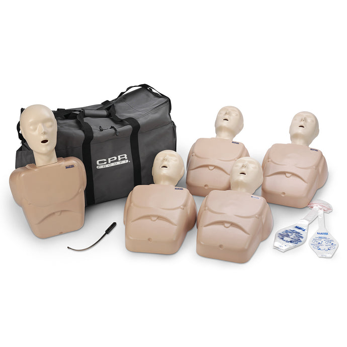 CPR Prompt® TPAK 100 Adult/Child Training Pack - 5 Tan Manikins [SKU: LF06102]