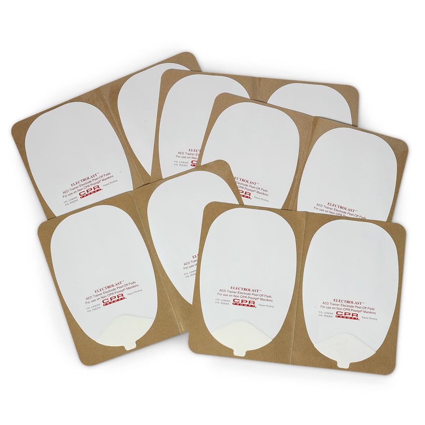 ElectroLast AED Trainer "Skin" Electrode Peel-Off Pads - Heartstream Style