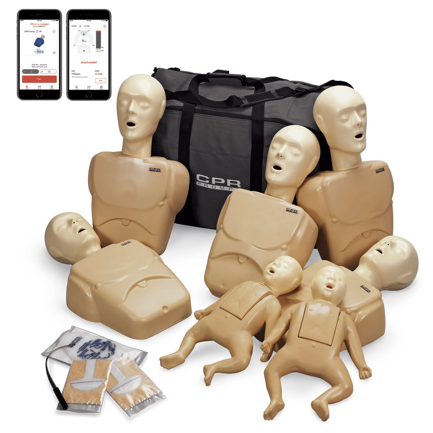 CPR Prompt® Plus Complete TPAK700 7-Pack powered by Heartisense® - Tan [SKU: LF06702 A]