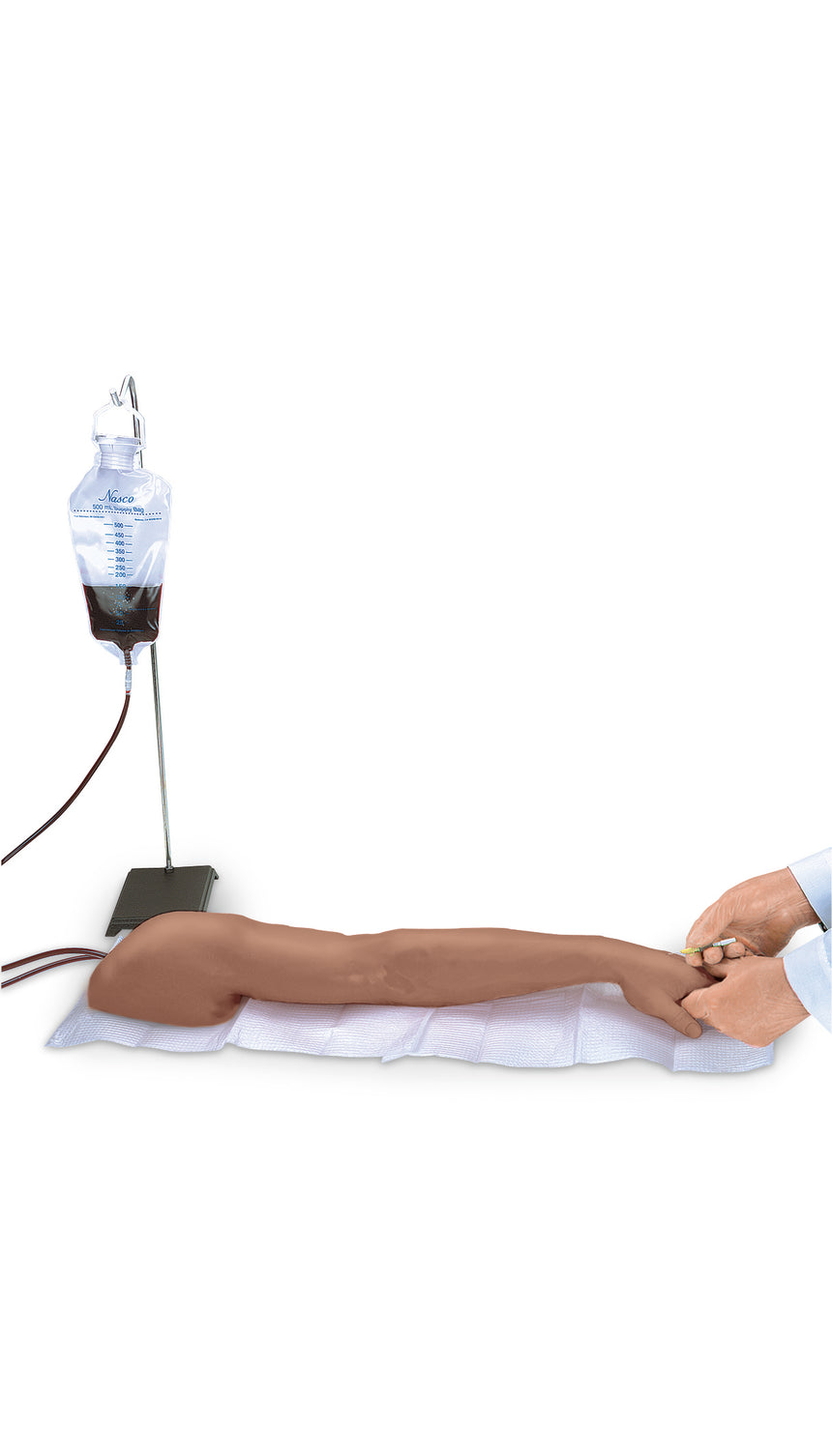 Advanced Multi-Venous IV & Injection Arm with Continuous Circulation Pump – Medium Skin Tone [SKU: LF01272A]
