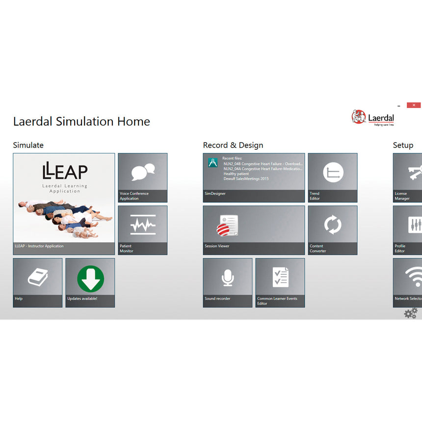 Laerdal® SimPad® PLUS System LLEAP Software