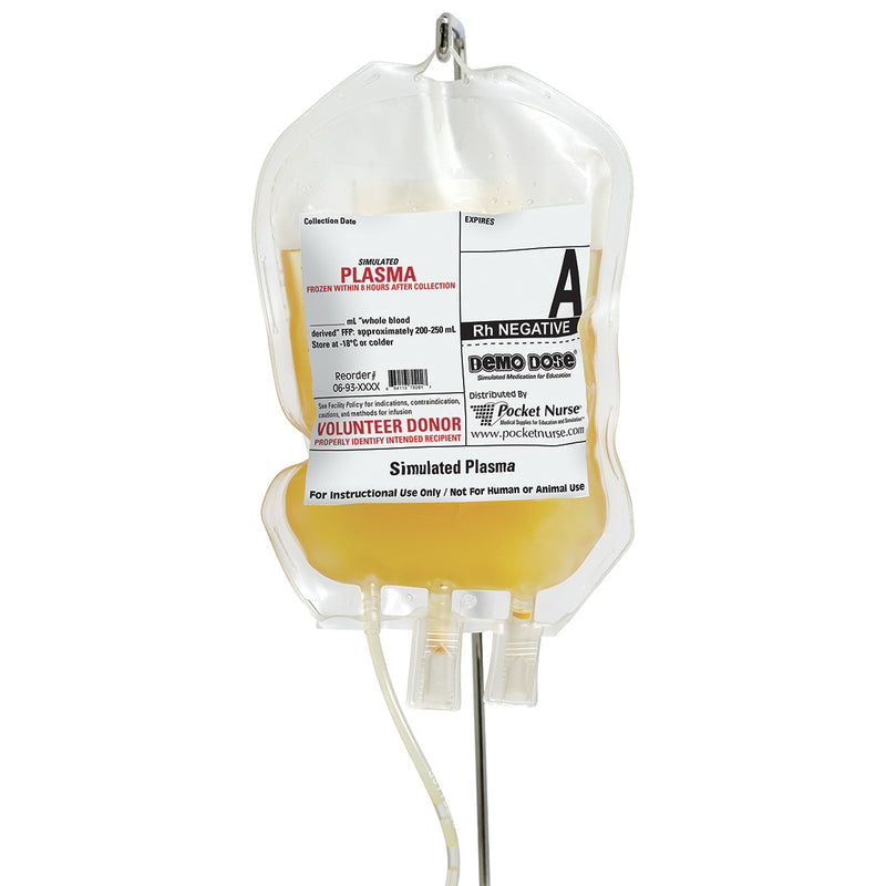 Tải hình ảnh vào trình xem Thư viện, Demo Dose® Huyết tương tươi đông lạnh mô phỏng (FFP) - AB Rh Negative [SKU: PN01020]
