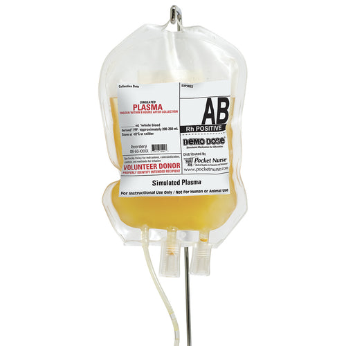 Plasma fresco congelado (FFP) simulado Demo Dose® - AB Rh positivo [SKU: PN01019]