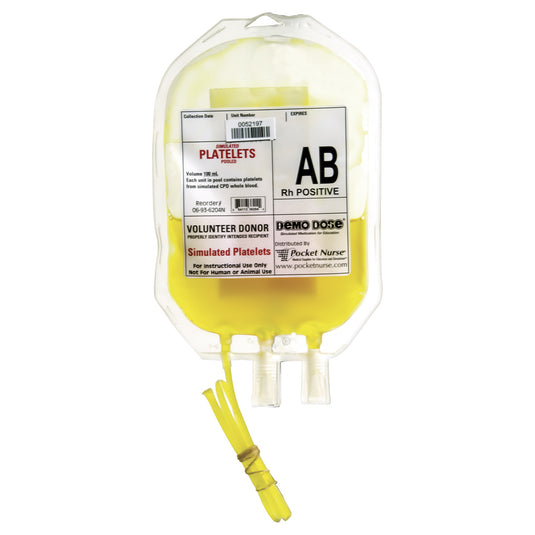 Demo Dose® Simulated Blood Platelets - AB Rh Positive