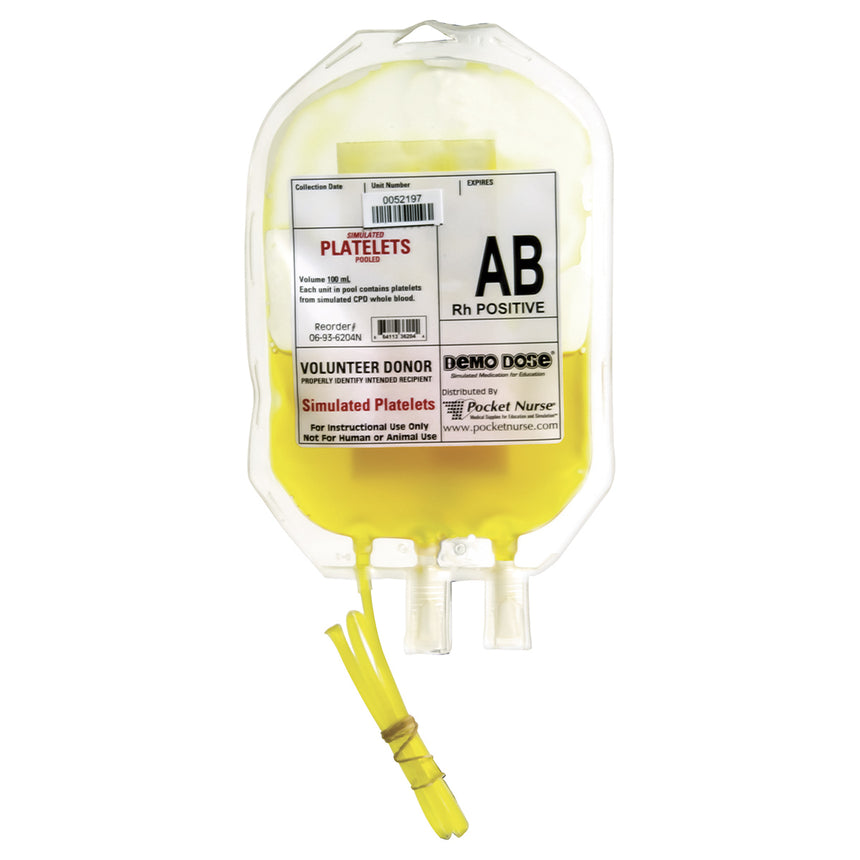 Demo Dose® Simulated Blood Platelets - AB Rh Positive