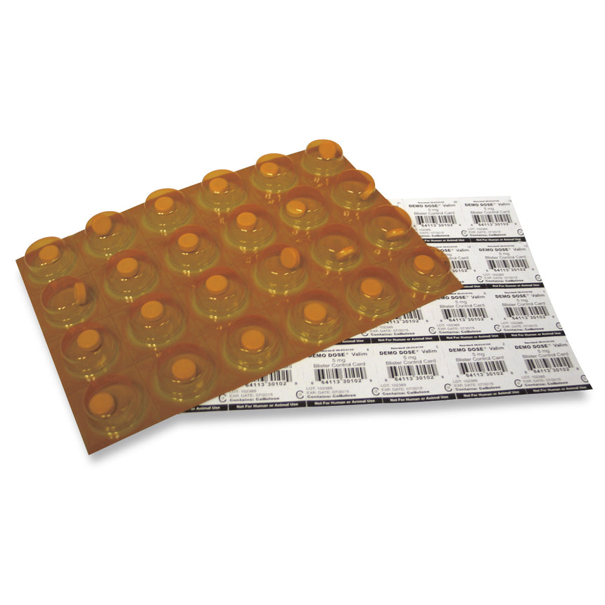 Demo Dose® Blister Control Cards - Valim - 5 mg [SKU: PN01039]