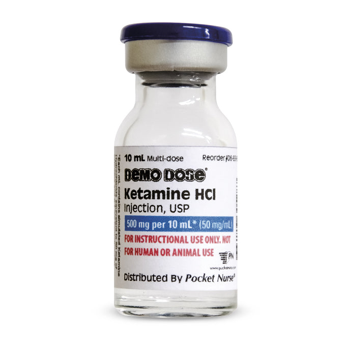 Demo Dose® Ketamin-HCl-Injektion – 10 ml [SKU: PN01060]