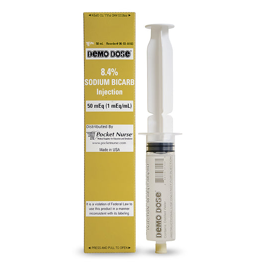 Demo Dose® Prefilled Syringe - Sodium Bicarb 8.4% (50 ml)