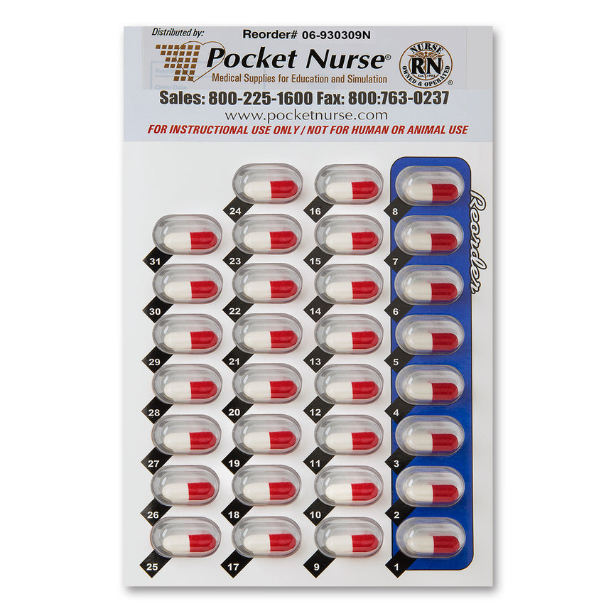 Demo Dose® Long-Term Care Medication Cards - Dyaz, 37.5 mg/25 mg