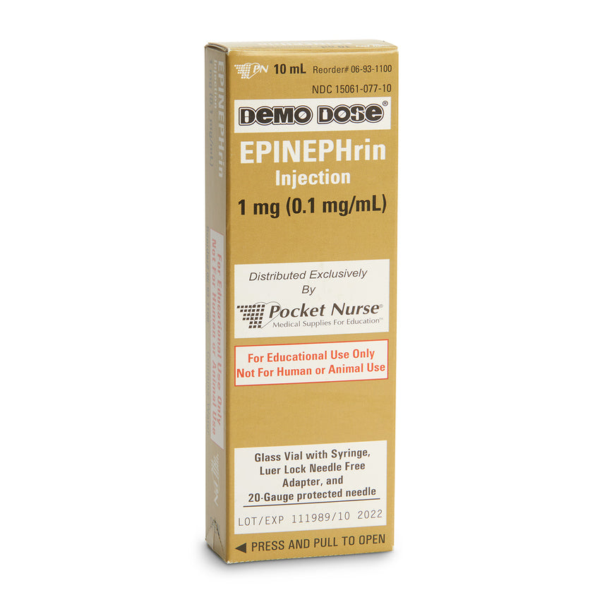 Demo Dose® Simulated Emergency Medication - Epinephrn - 10 ml