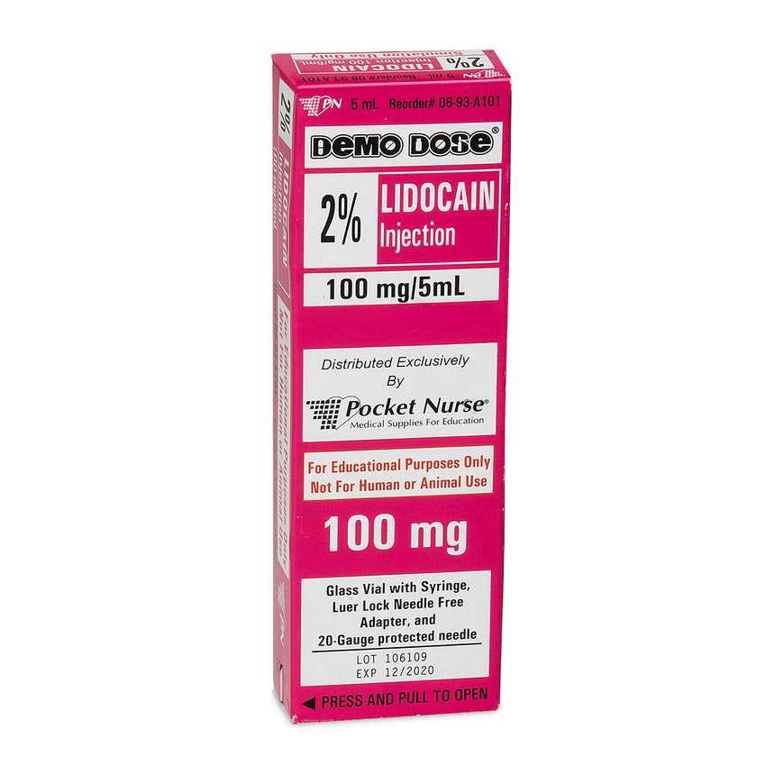 Demo Dose® Simulated Emergency Medication - Lidocain - 5 ml