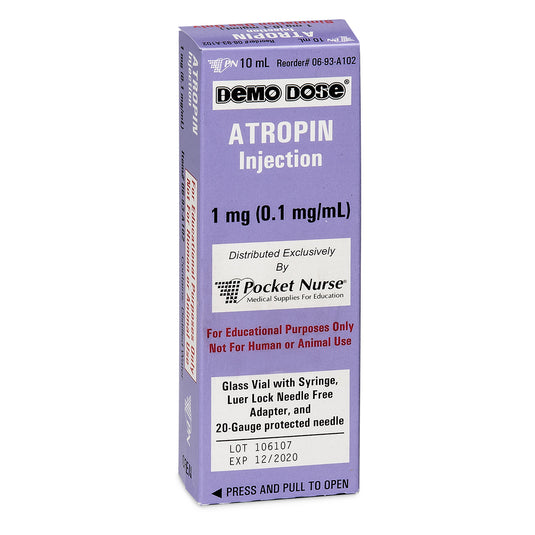 Demo Dose® 模拟紧急药物 - 阿托品 - 10 毫升