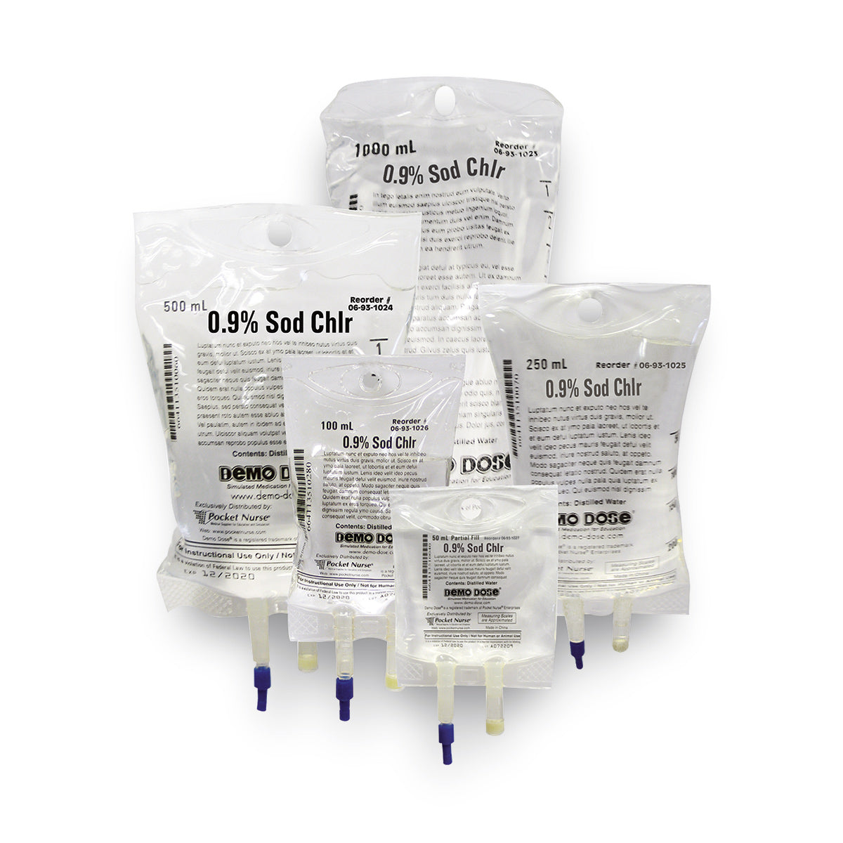 Iv Fluid Powder Demo Dose Simulated IV Fluid - 0.9% NaCl – Nasco Healthcare