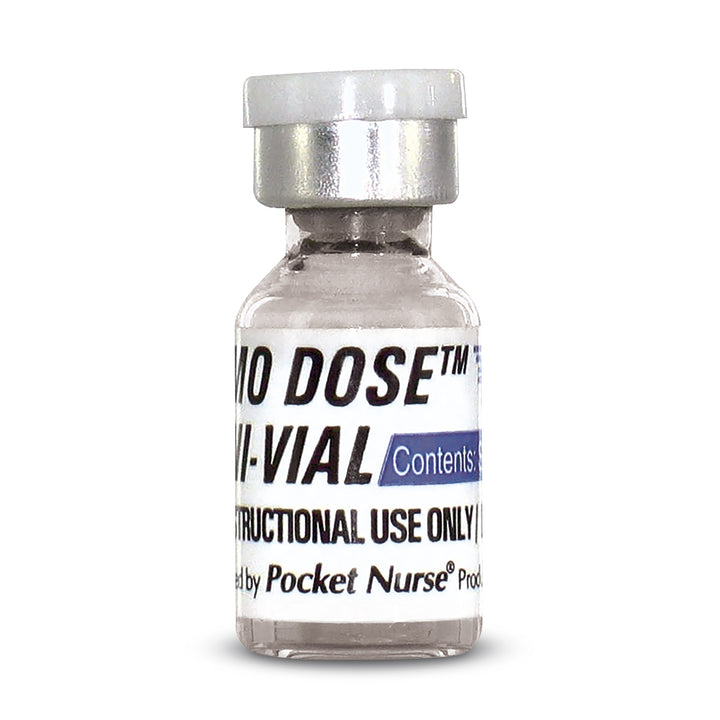 Demo Dose® Mini Vial - 1 ml - Clear Vial – Nasco Healthcare